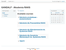 Tablet Screenshot of gandalf.raks.pl